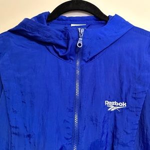 Reebok blue wind breaker